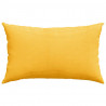 Poduszki na sofę 2 pcs Jasnożółty 50 x 30 cm Tkanina sztruksowa