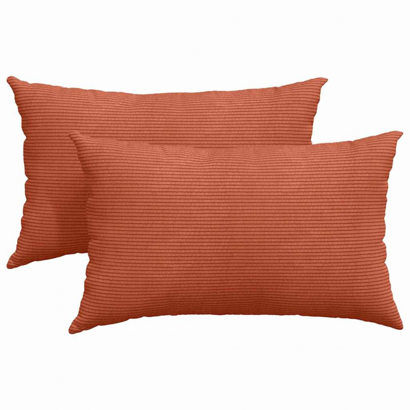 Poduszki na sofę 2 pcs Czerwono-pomarańczowy 50 x 30 cm
