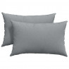 Poduszki na sofę 2 pcs Jasnoszary 60 x 40 cm tkanina