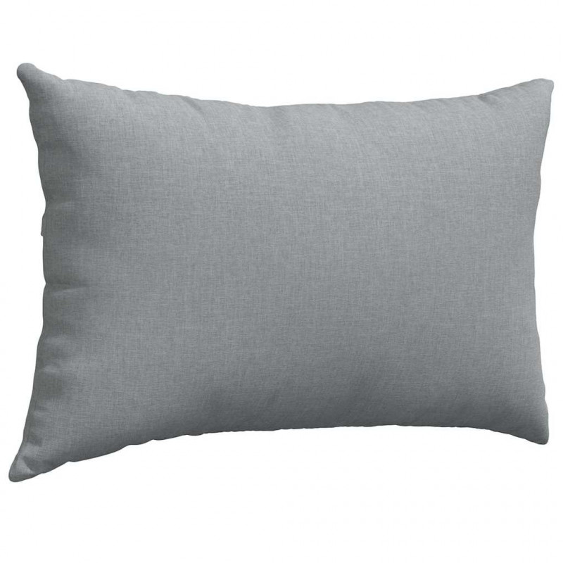 Poduszki na sofę 2 pcs Jasnoszary 60 x 40 cm tkanina