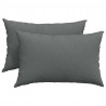 Poduszki na sofę 2 pcs Ciemnoszary 60 x 40 cm tkanina