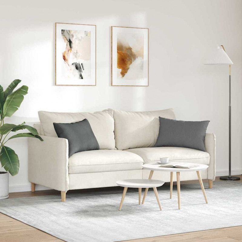 Poduszki na sofę 2 pcs Ciemnoszary 60 x 40 cm tkanina