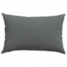 Poduszki na sofę 2 pcs Ciemnoszary 60 x 40 cm tkanina