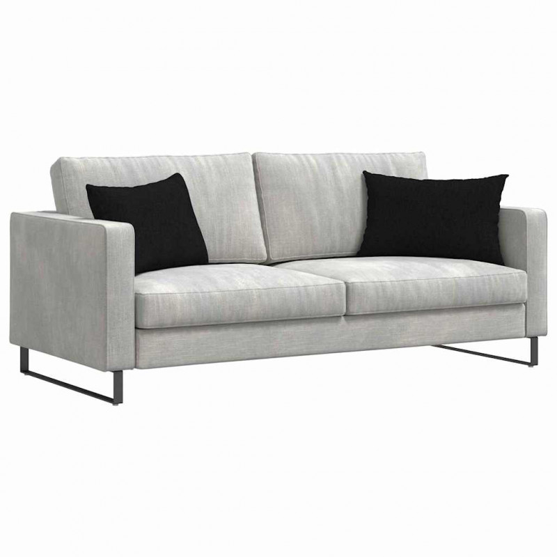 Poduszki na sofę 2 pcs Czarny 60 x 40 cm tkanina