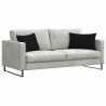 Poduszki na sofę 2 pcs Czarny 60 x 40 cm tkanina