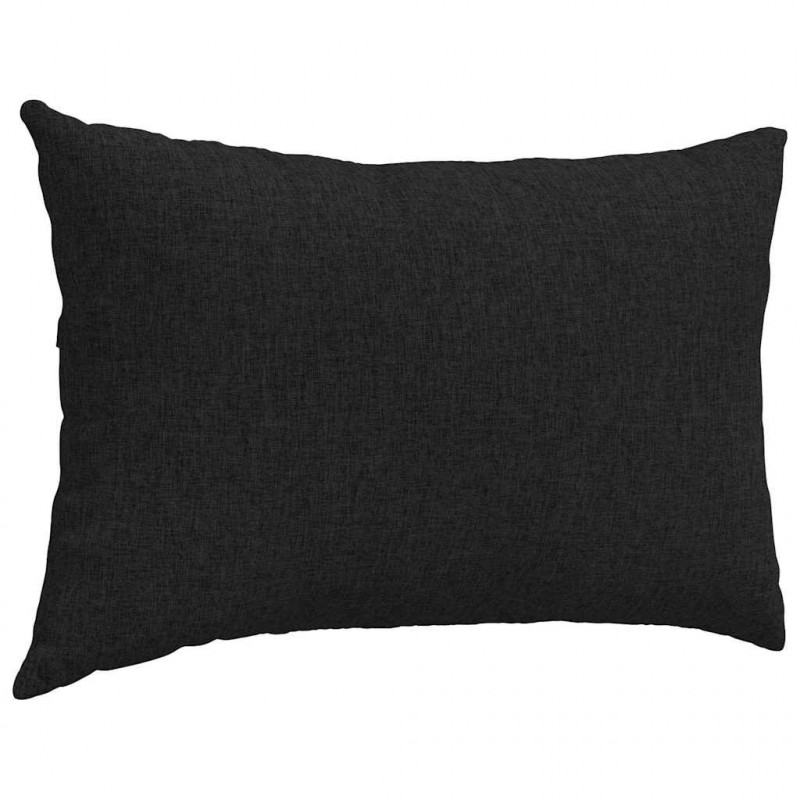 Poduszki na sofę 2 pcs Czarny 60 x 40 cm tkanina