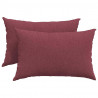 Poduszki na sofę 2 pcs Czerwone wino 60 x 40 cm tkanina