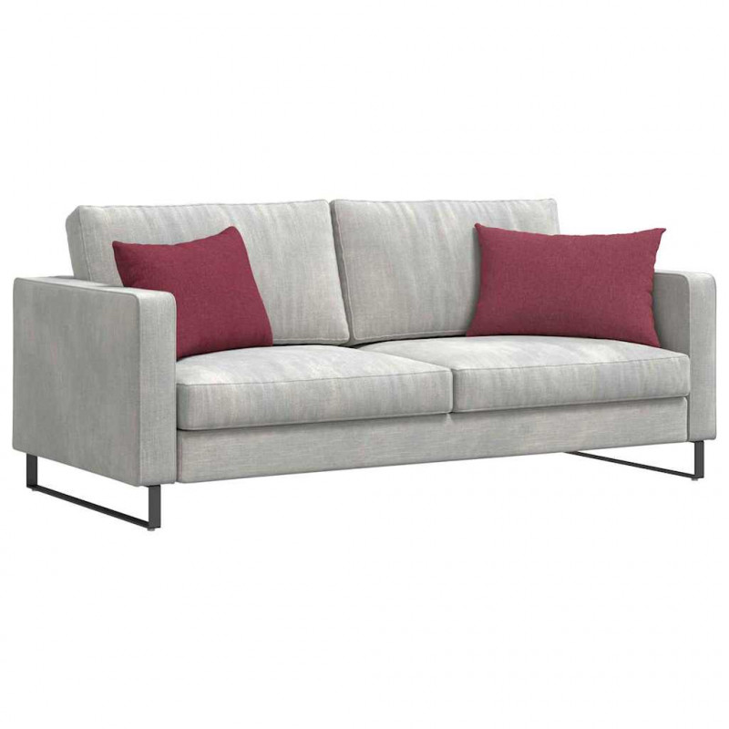Poduszki na sofę 2 pcs Czerwone wino 60 x 40 cm tkanina