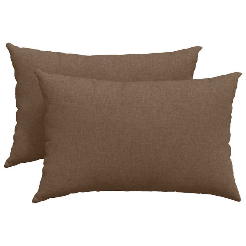 Poduszki na sofę 2 pcs Brązowy 60 x 40 cm tkanina