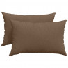Poduszki na sofę 2 pcs Brązowy 60 x 40 cm tkanina