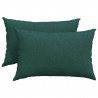 Poduszki na sofę 2 pcs Ciemna zieleń 60 x 40 cm tkanina
