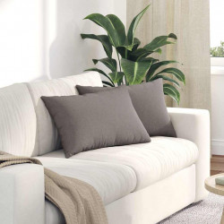 Poduszki na sofę 2 pcs Ciemnoszary 60 x 40 cm tkanina