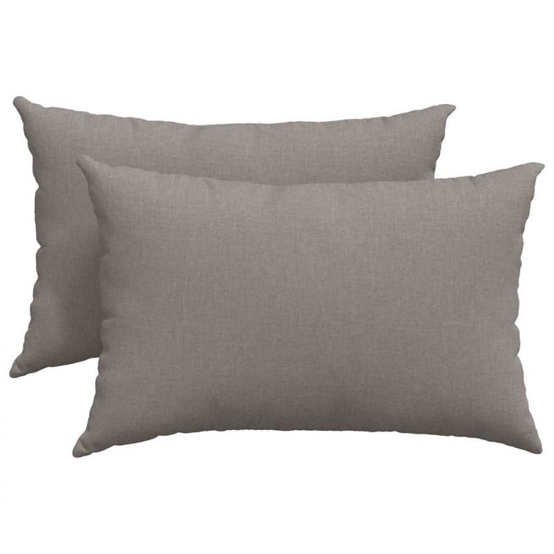 Poduszki na sofę 2 pcs Ciemnoszary 60 x 40 cm tkanina
