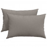 Poduszki na sofę 2 pcs Ciemnoszary 60 x 40 cm tkanina