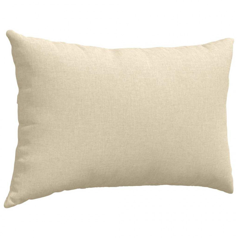 Poduszki na sofę 2 pcs Kremowy 60 x 40 cm tkanina