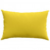 Poduszki na sofę 2 pcs Jasnożółty 60 x 40 cm tkanina