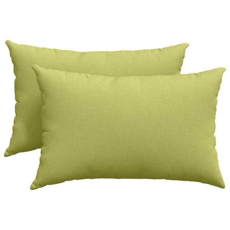 Poduszki na sofę 2 pcs Jasnozielony 60 x 40 cm tkanina
