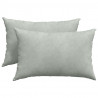Poduszki na sofę 2 pcs Jasnoszary 60 x 40 cm Tkanina sztruksowa