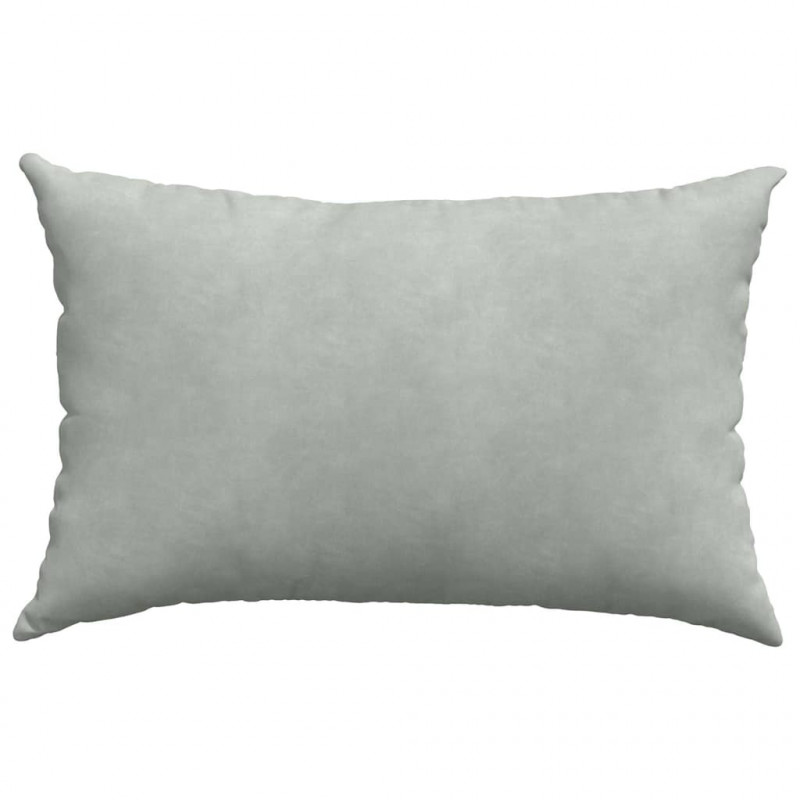Poduszki na sofę 2 pcs Jasnoszary 60 x 40 cm Tkanina sztruksowa