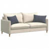 Poduszki na sofę 2 pcs ciemno szary 60 x 40 cm