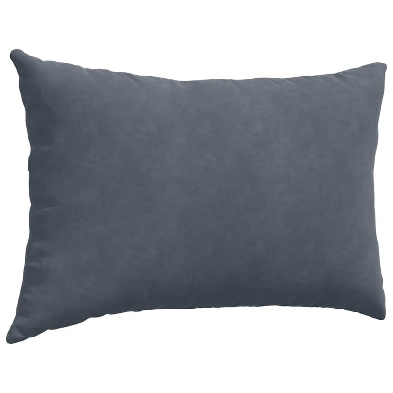 Poduszki na sofę 2 pcs ciemno szary 60 x 40 cm