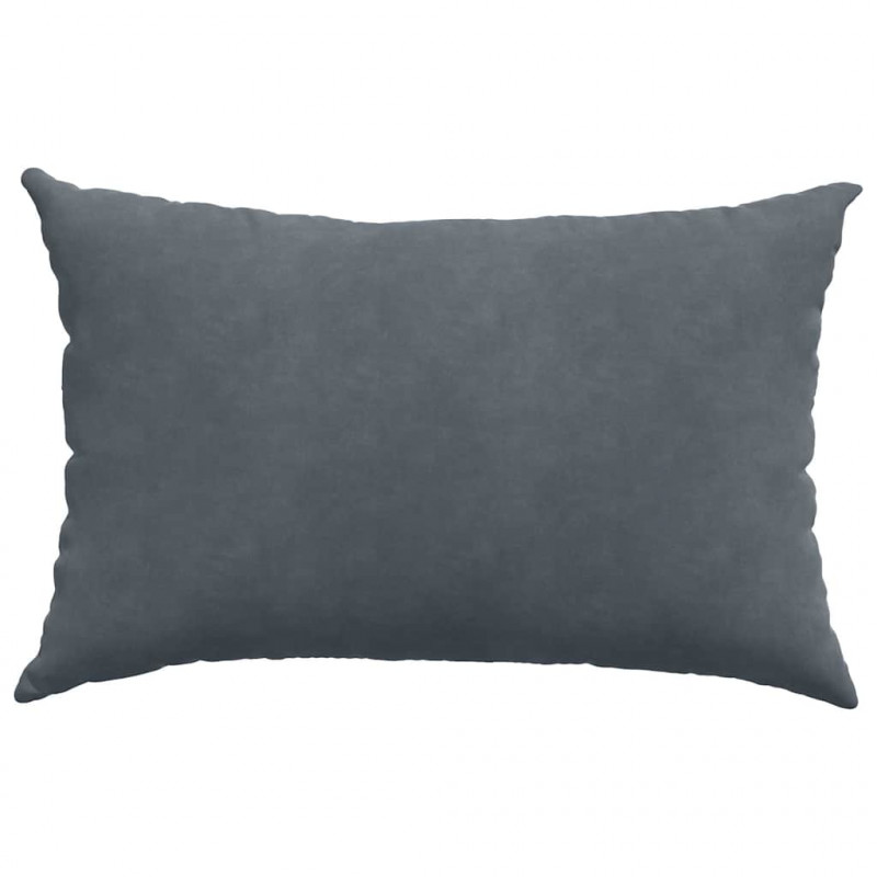 Poduszki na sofę 2 pcs ciemno szary 60 x 40 cm