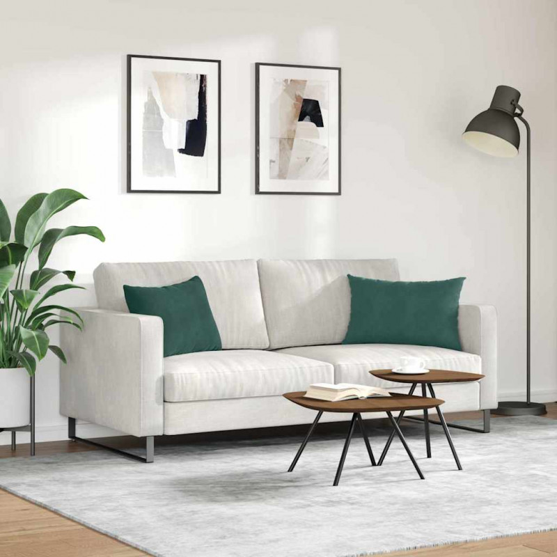 Poduszki na sofę 2 pcs Ciemnozielony 60 x 40 cm