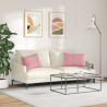 Poduszki na sofę 2 pcs Różowy 60 x 40 cm Tkanina sztruksowa