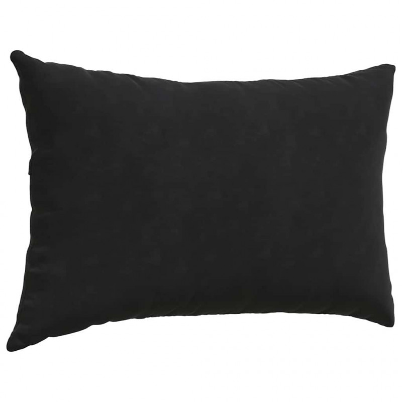Poduszki na sofę 2 pcs Czarny 60 x 40 cm Tkanina sztruksowa