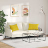 Poduszki na sofę 2 pcs Żółty 60 x 40 cm Tkanina sztruksowa