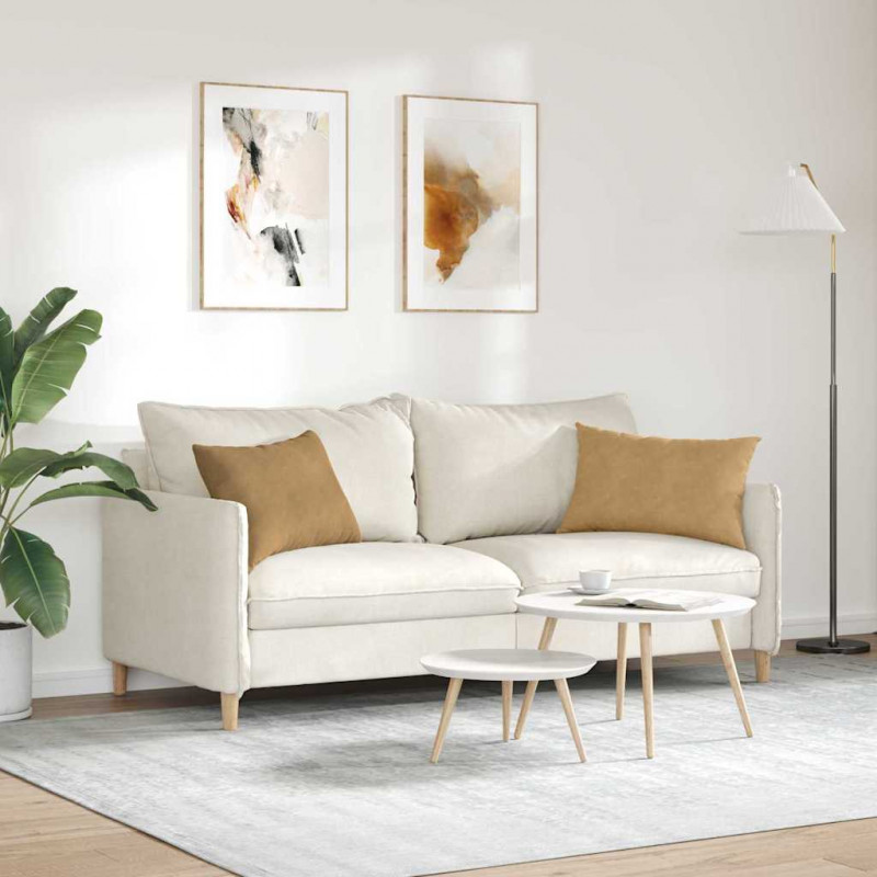 Poduszki na sofę 2 pcs Brązowy 60 x 40 cm Tkanina sztruksowa