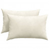 Poduszki na sofę 2 pcs Kremowy 60 x 40 cm Tkanina sztruksowa