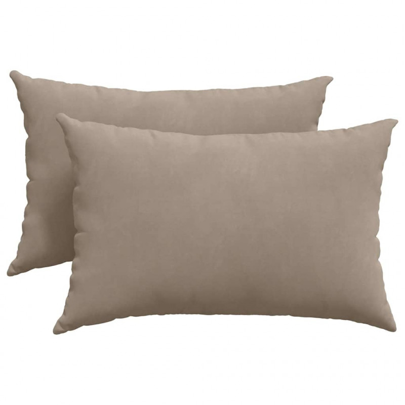 Poduszki na sofę 2 pcs Ciemnoszary 60 x 40 cm tkanina