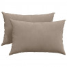 Poduszki na sofę 2 pcs Ciemnoszary 60 x 40 cm tkanina