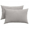 Poduszki na sofę 2 pcs Jasnoszary 60 x 40 cm tkanina