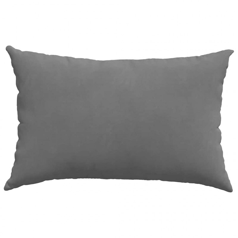 Poduszki na sofę 2 pcs Ciemnoszary 60 x 40 cm tkanina