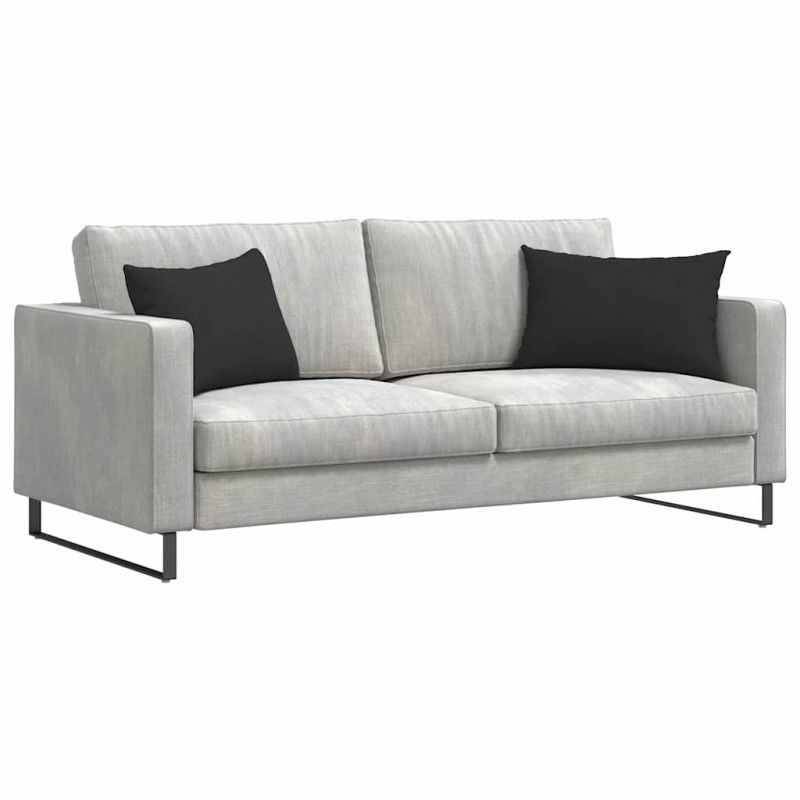 Poduszki na sofę 2 pcs Czarny 60 x 40 cm tkanina