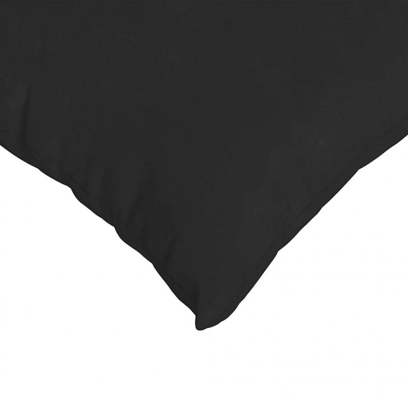 Poduszki na sofę 2 pcs Czarny 60 x 40 cm tkanina