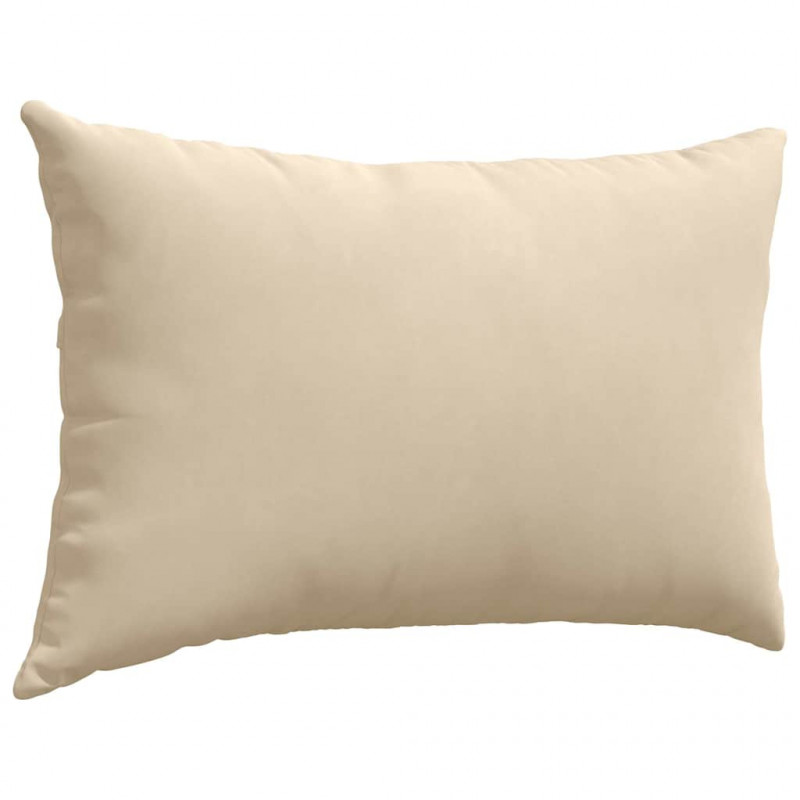 Poduszki na sofę 2 pcs Kremowy 60 x 40 cm tkanina