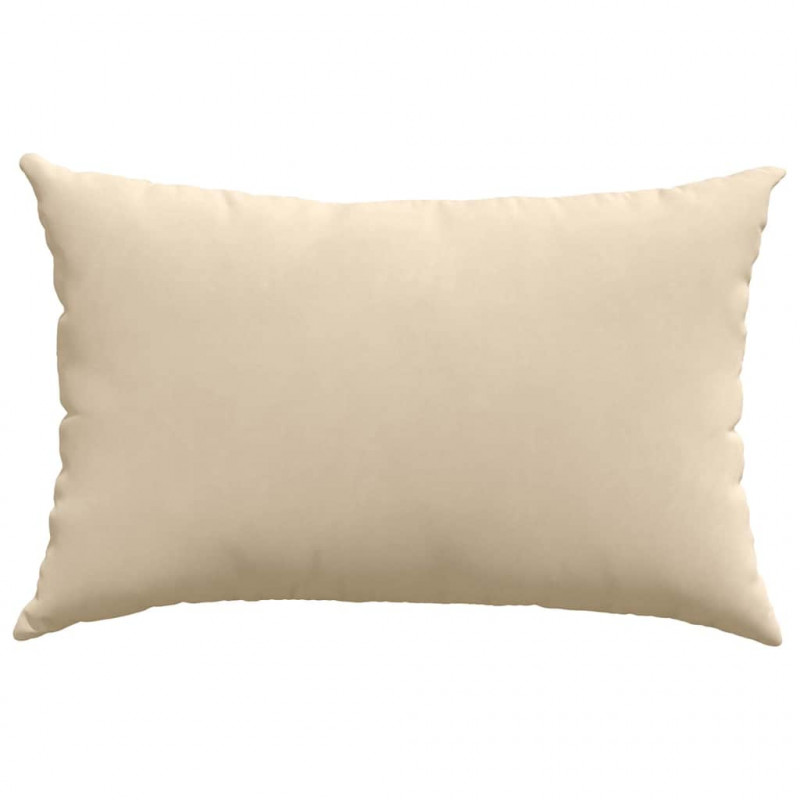 Poduszki na sofę 2 pcs Kremowy 60 x 40 cm tkanina