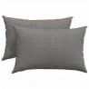 Poduszki na sofę 2 pcs Jasnoszary 60 x 40 cm Tkanina sztruksowa