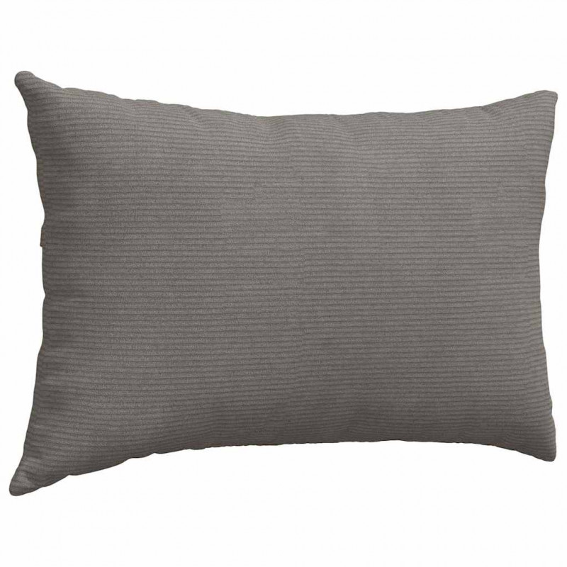 Poduszki na sofę 2 pcs Jasnoszary 60 x 40 cm Tkanina sztruksowa