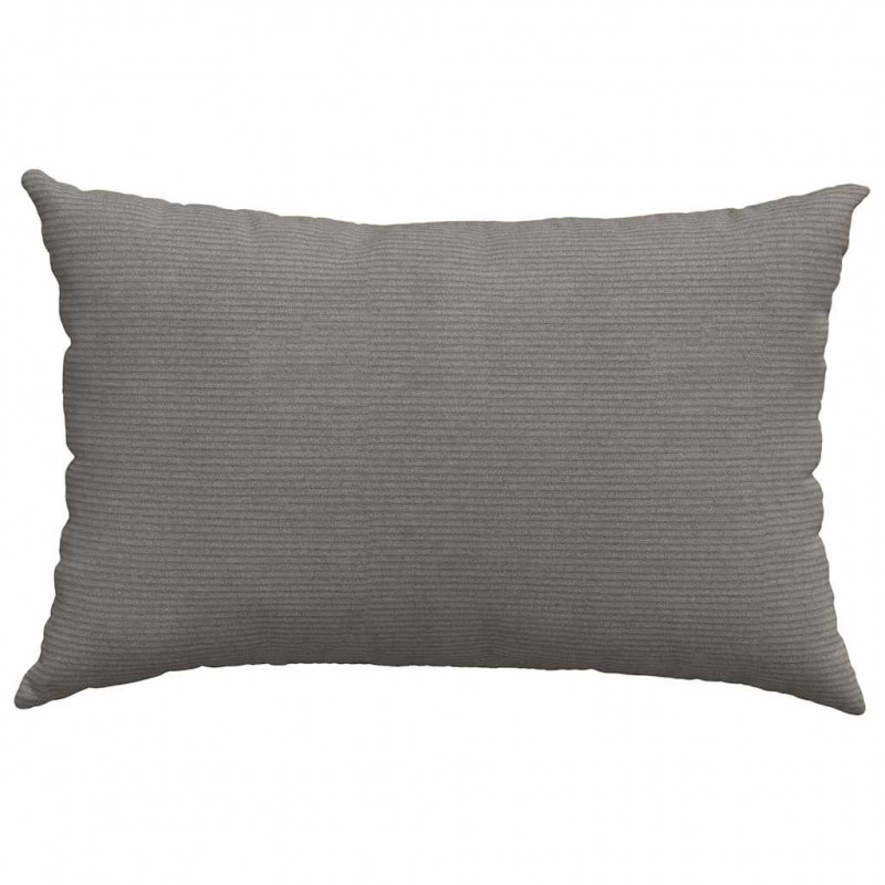 Poduszki na sofę 2 pcs Jasnoszary 60 x 40 cm Tkanina sztruksowa