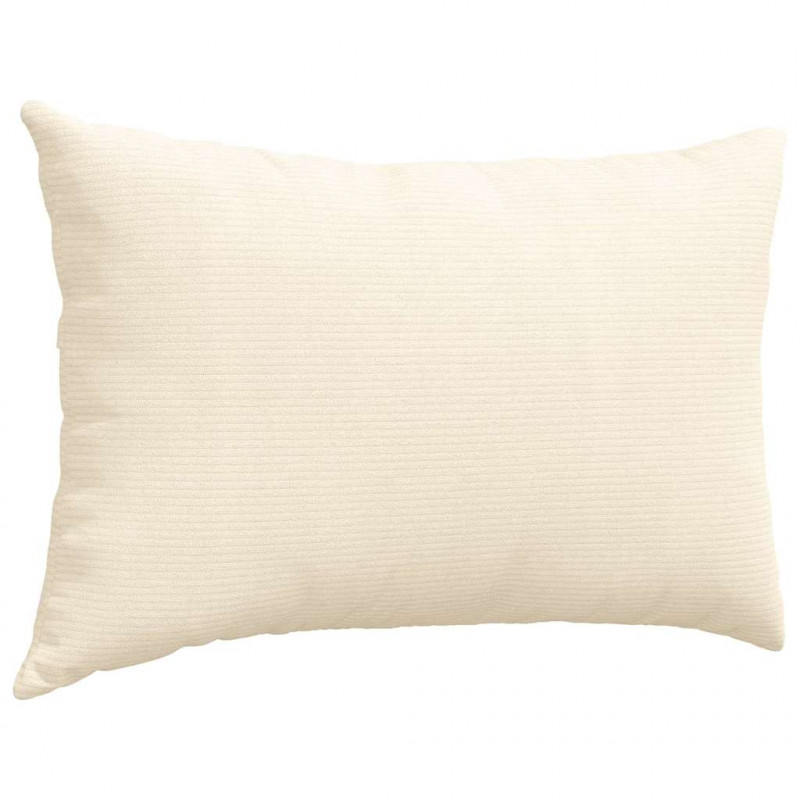 Poduszki na sofę 2 pcs Kremowy 60 x 40 cm Tkanina sztruksowa