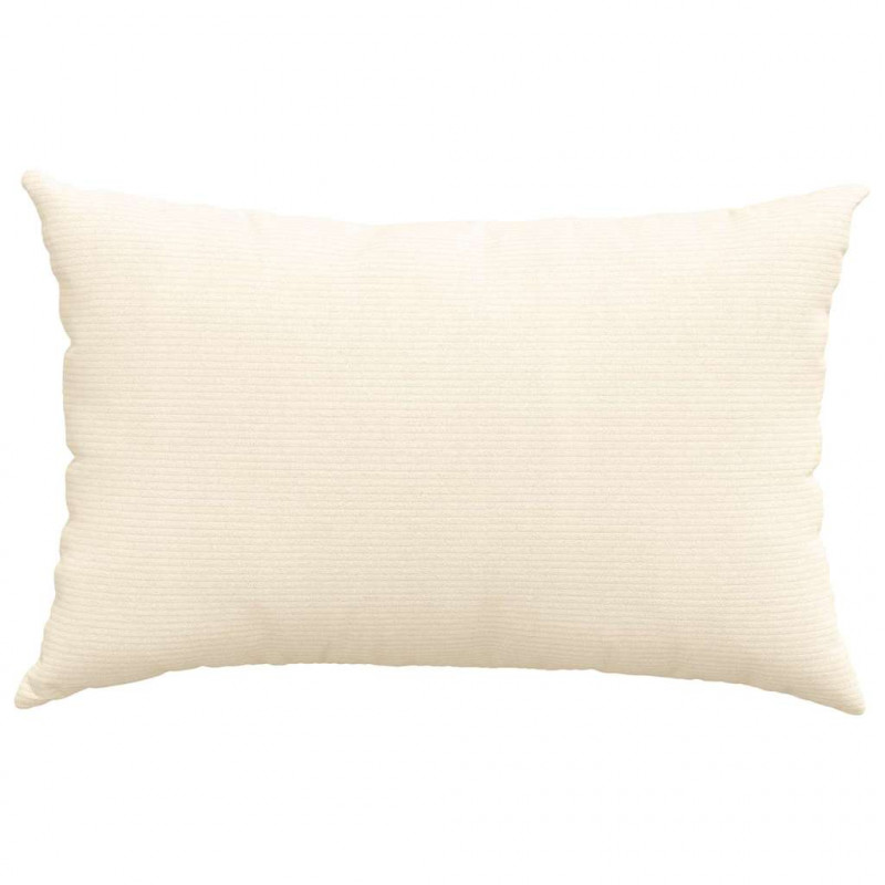 Poduszki na sofę 2 pcs Kremowy 60 x 40 cm Tkanina sztruksowa