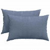 Poduszki na sofę 2 pcs Niebieski 60 x 40 cm Tkanina sztruksowa