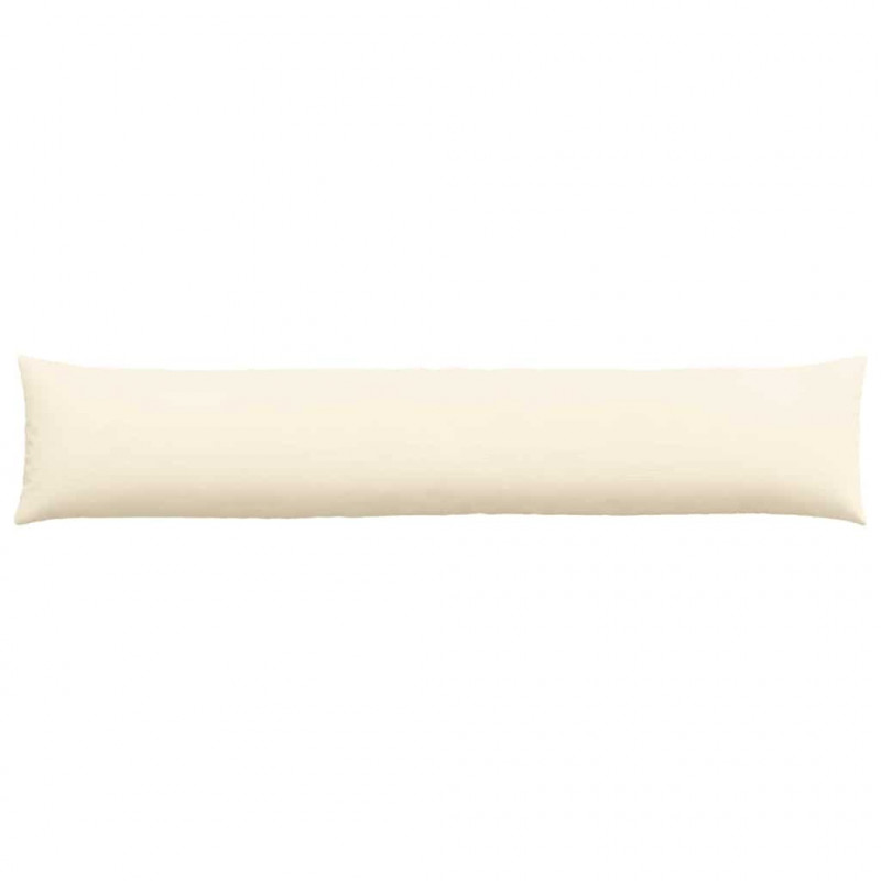 Poduszki na sofę 2 pcs Kremowy 200 x 40 cm Tkanina sztruksowa