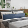 Poduszki na sofę 2 pcs Niebieski 200 x 40 cm Tkanina sztruksowa