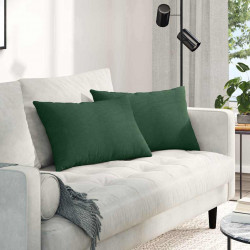 Poduszki na sofę 2 pcs Ciemna zieleń 60 x 40 cm