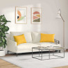 Poduszki na sofę 2 pcs Jasnożółty 60 x 40 cm Tkanina sztruksowa